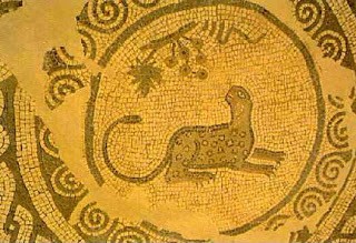 Detalle central del mosaico (Ciavieja, El Ejido)