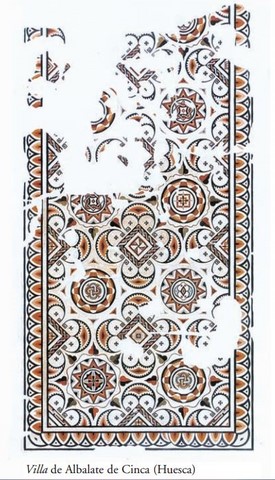 Mosaico geométrico (Albalate de Cinca, Huesca)