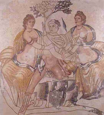 Mosaico del rapto de Hylas por las Ninfas (Quintana del Marco, León)